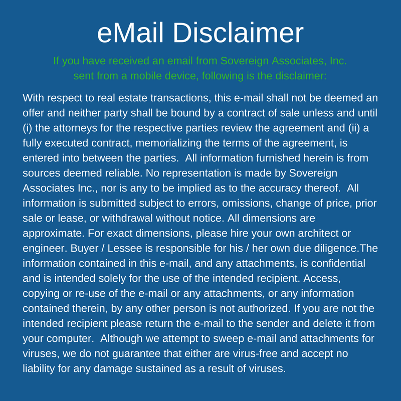 Sovereign Associates email Disclaimer